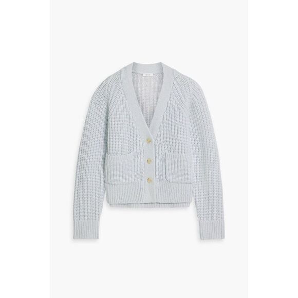 A.L.C. Women's Gray Cleveland Wool Alpaca Blend Button Front Cardigan Large NWOT - Picture 1 of 10